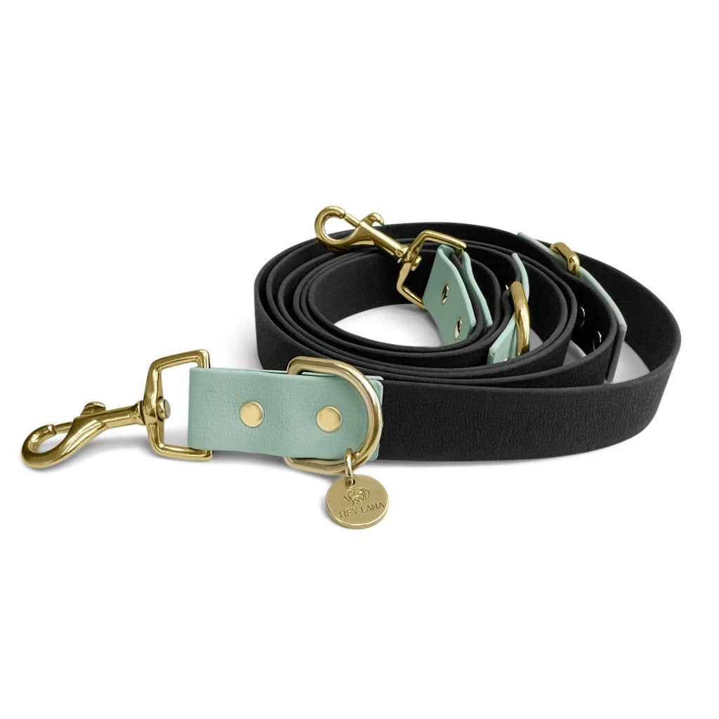 Hundeleine Outdoor Flex Schwarz/Mint
