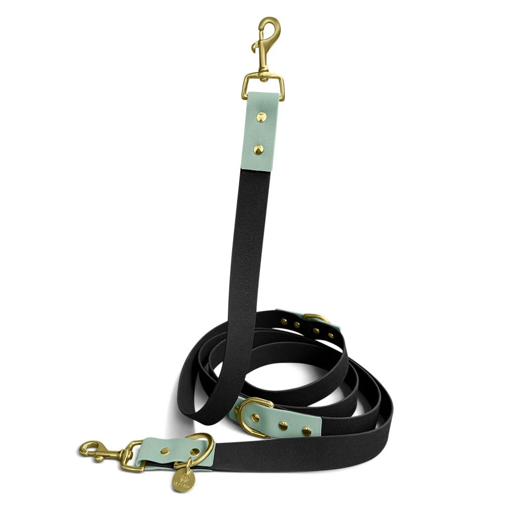 Hundeleine Outdoor Flex Schwarz/Mint