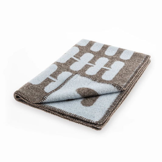 Hundedecke Flora Schokolade/ Light Sky