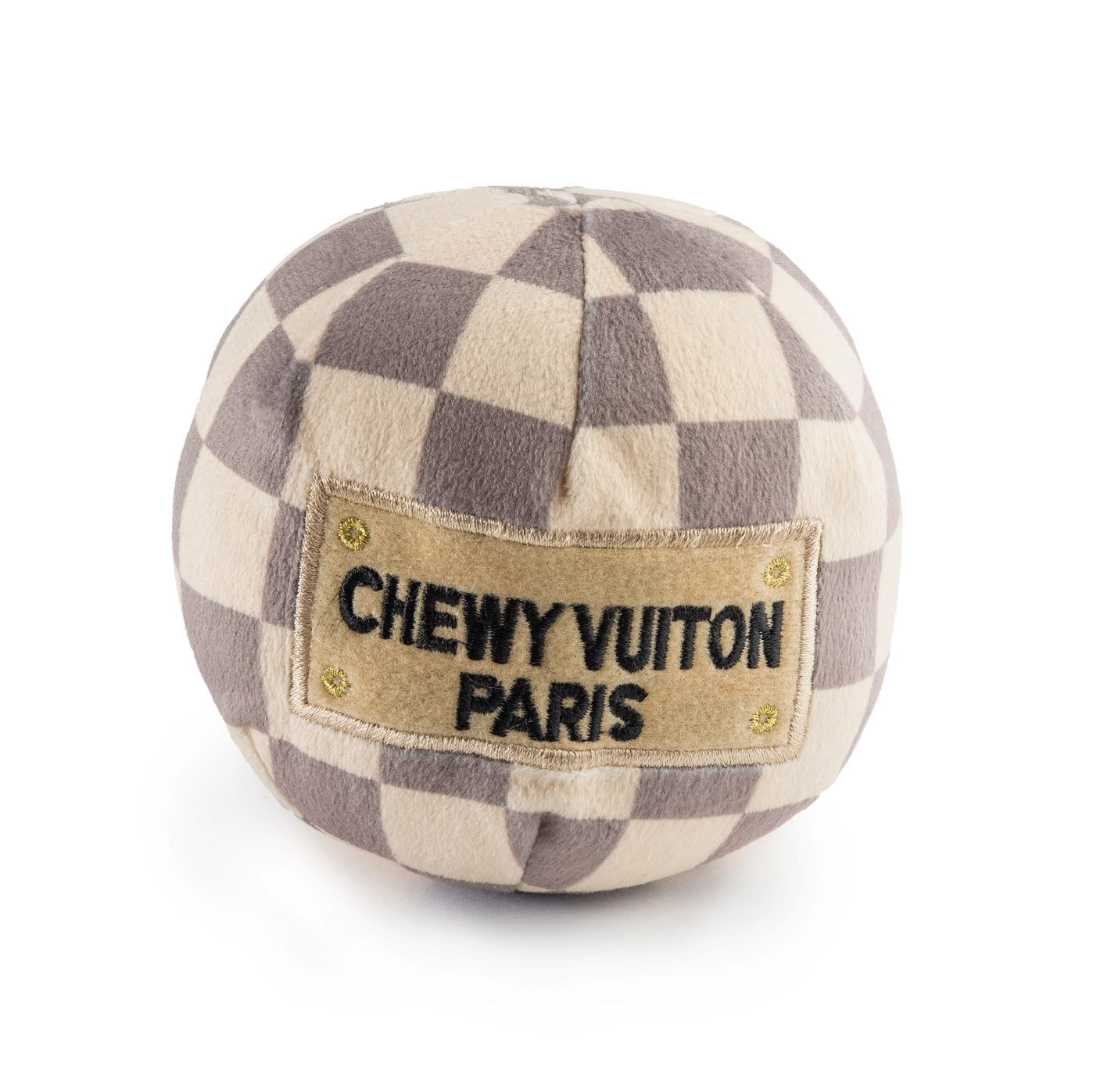 Hundespielzeug Chewy Vuiton Checker Ball
