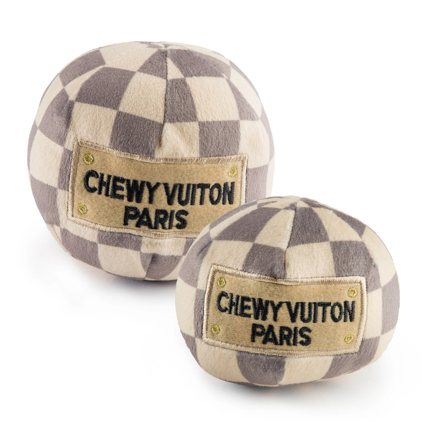 Hundespielzeug Chewy Vuiton Checker Ball