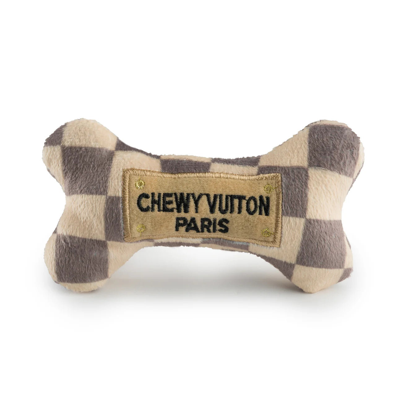 Hundespielzeug Chewy Vuiton Checker Bone