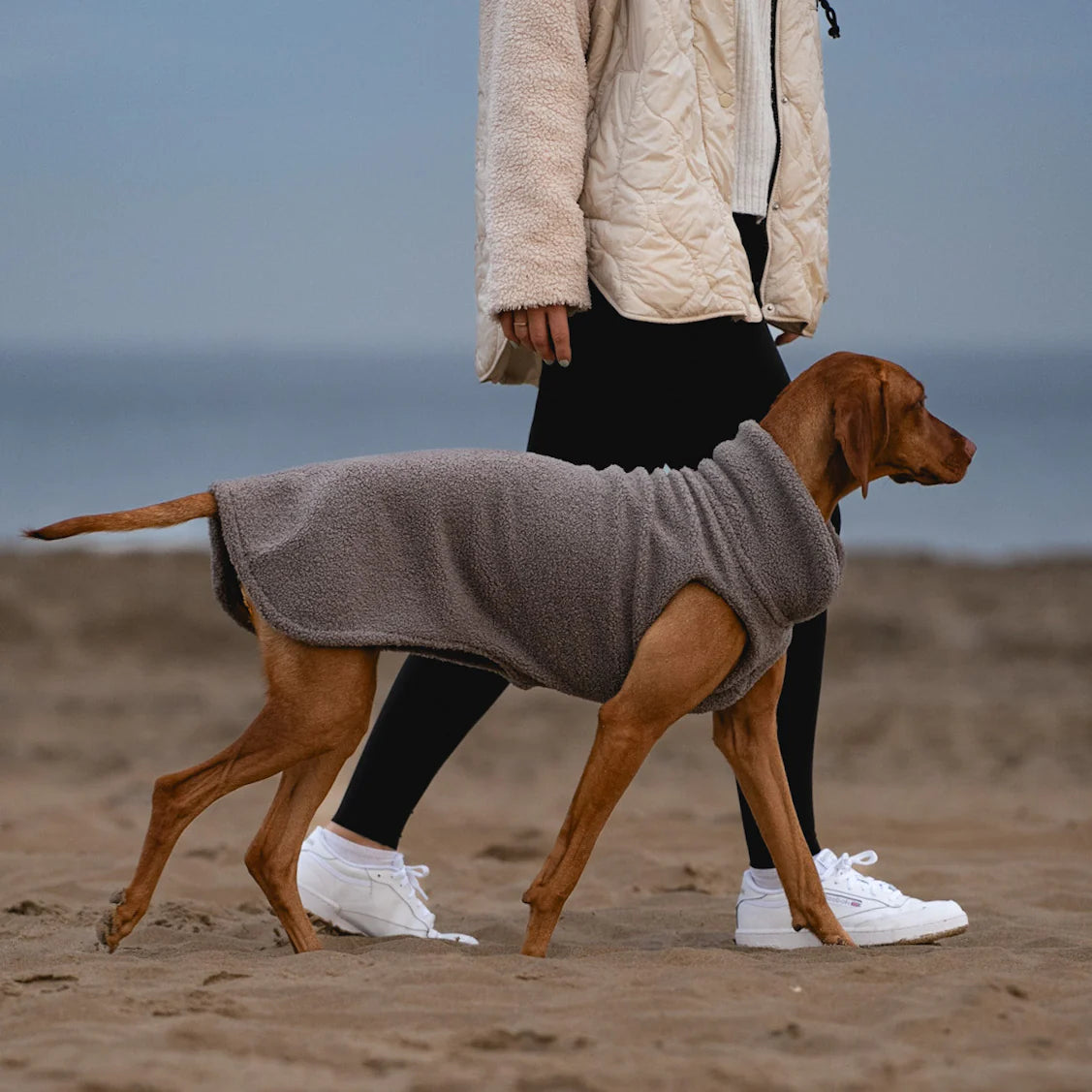 Hundepullover CosyShirt Stay Warm Teddy Taupe