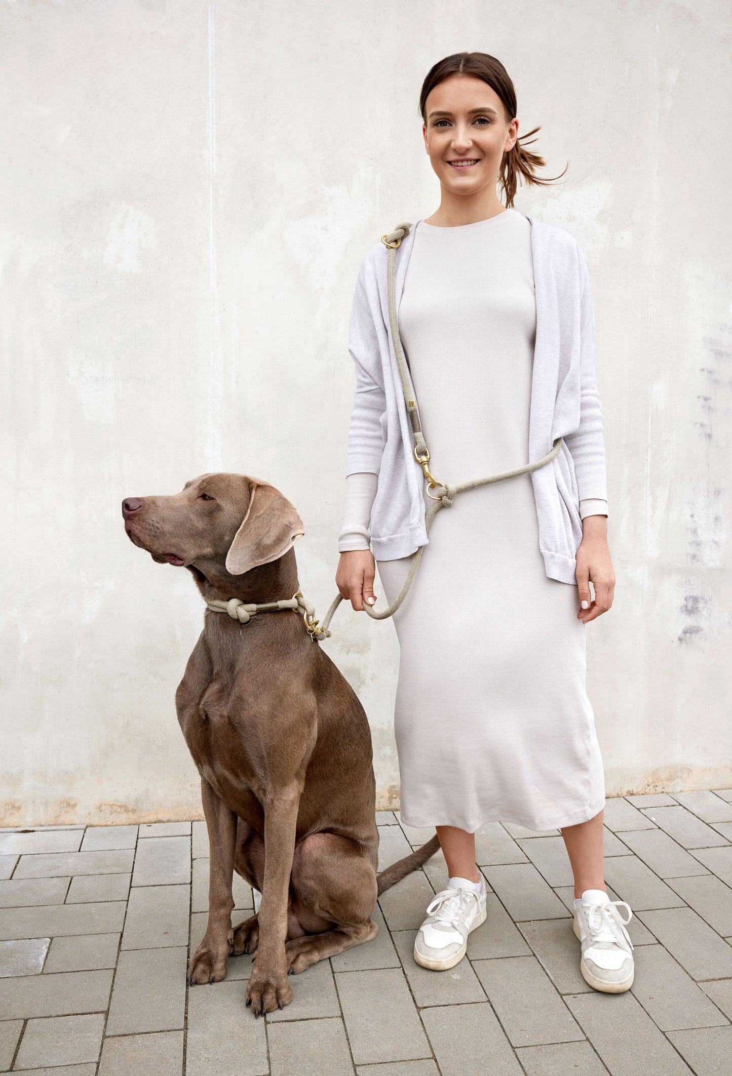 Mila Leinen-Halsband-Set