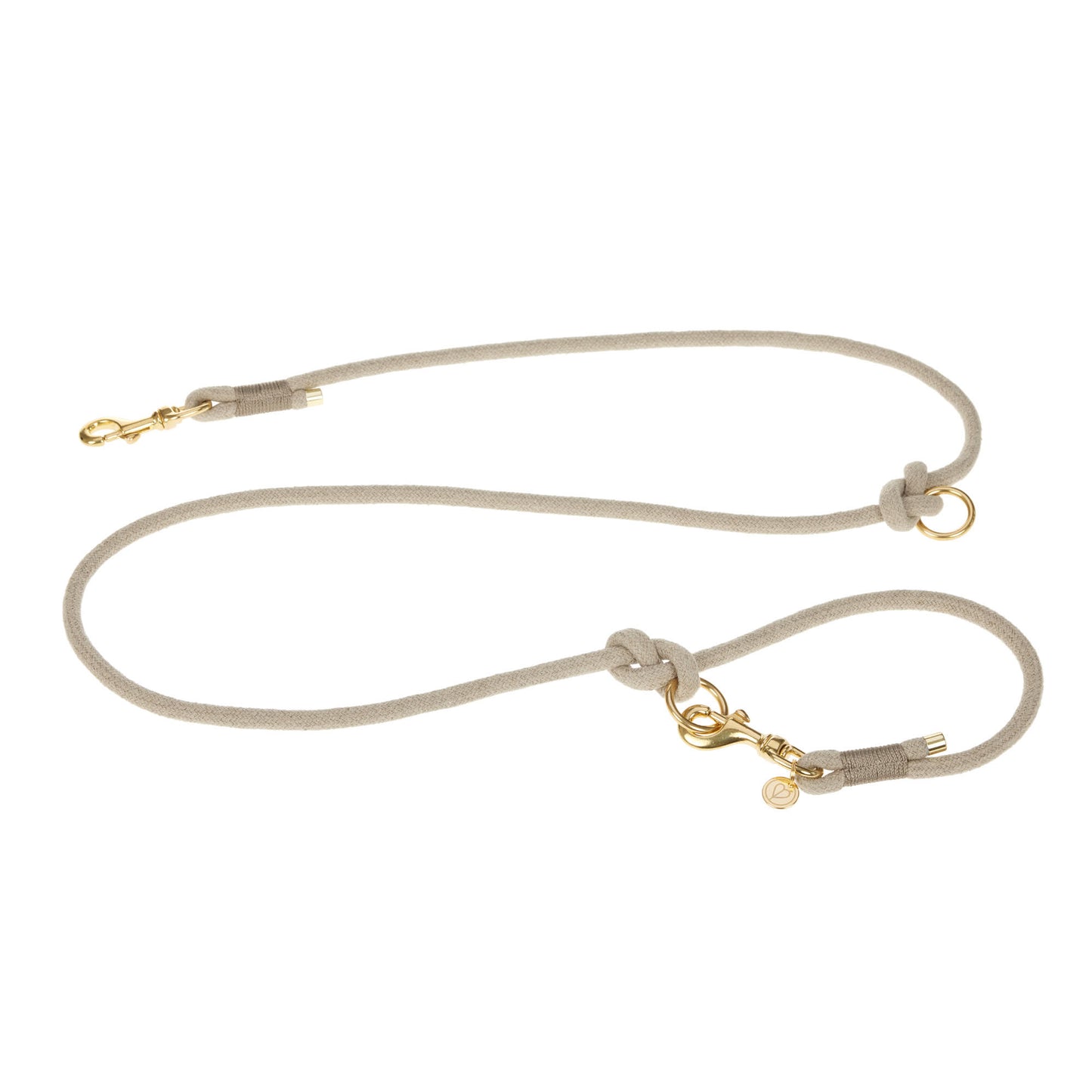Leinen-Halsband-Set Mila Natur Slim