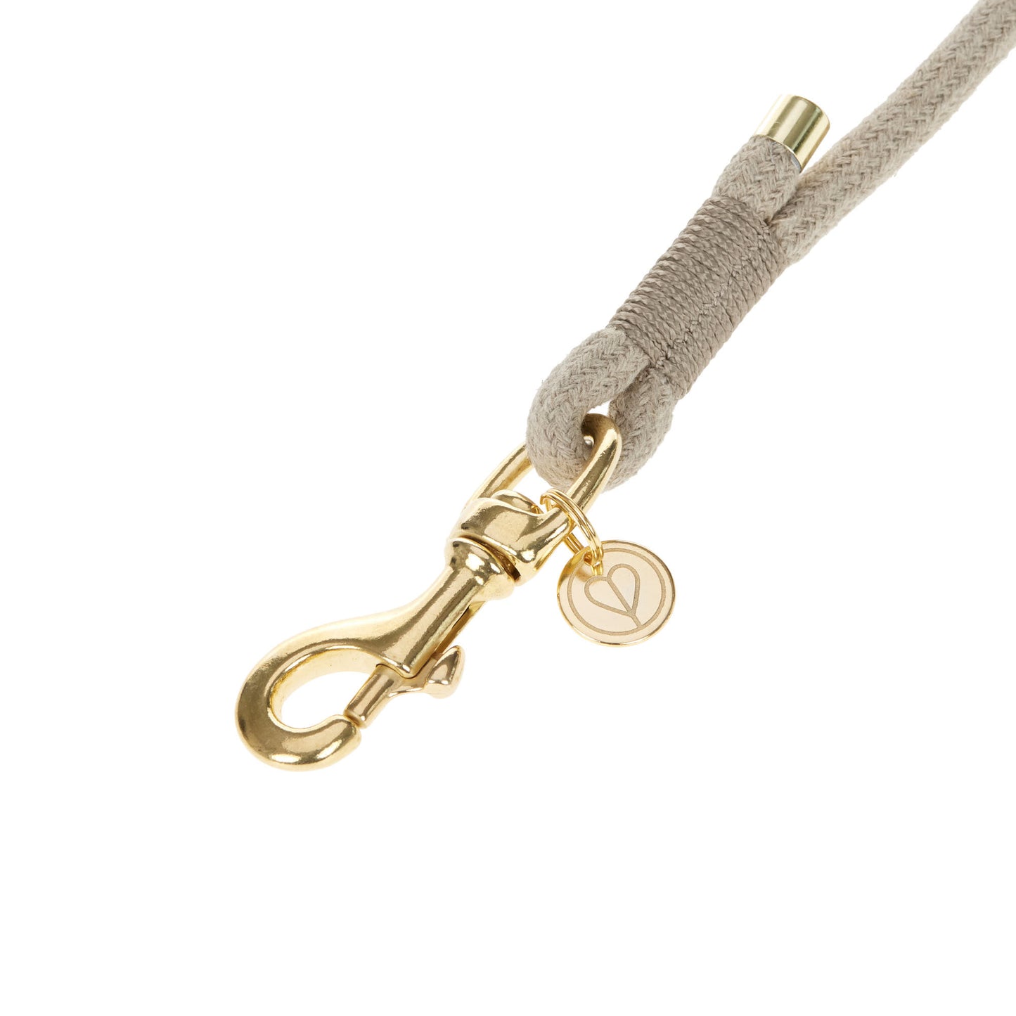Leinen-Halsband-Set Mila Natur Slim