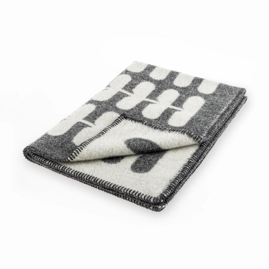 Hundedecke Flora Anthrazit/ Natur