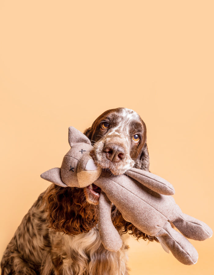 Hundespielzeug Luna der Wolf Taupe