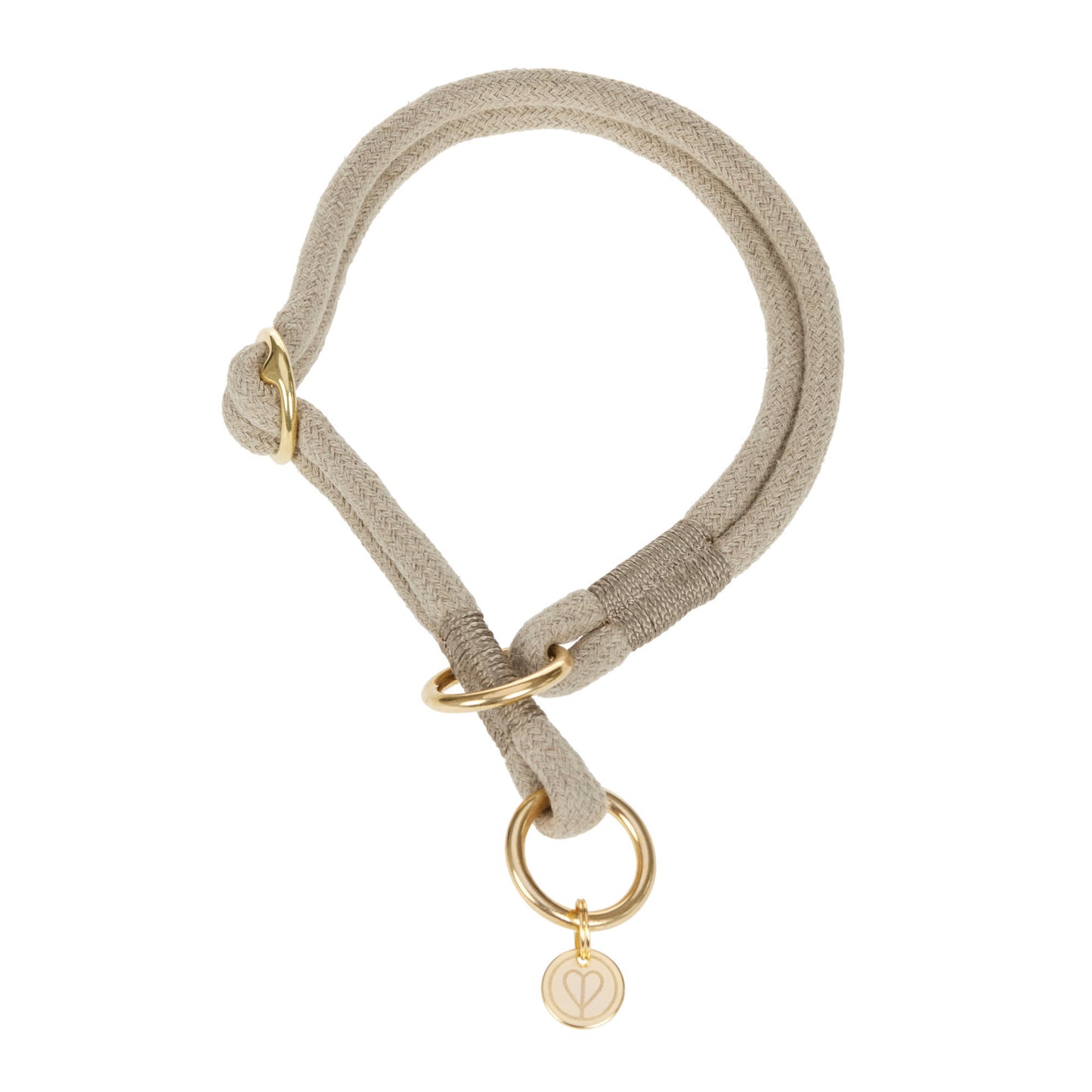 Leinen-Halsband-Set Mila Natur Slim
