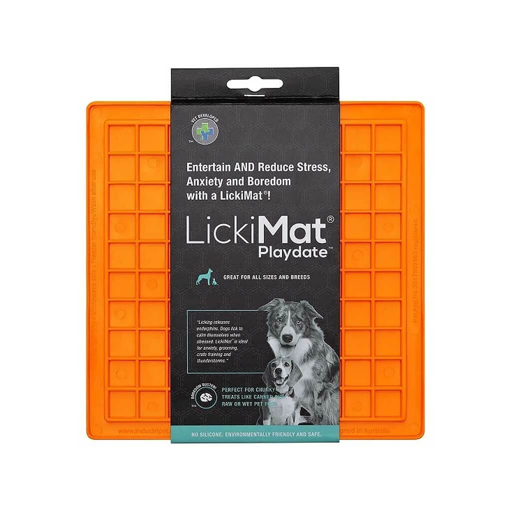 LickiMat Playdate Classic Orange