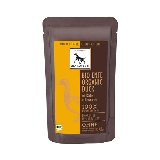 Bio-Ente mit Kürbis 150g - Vorteilspack