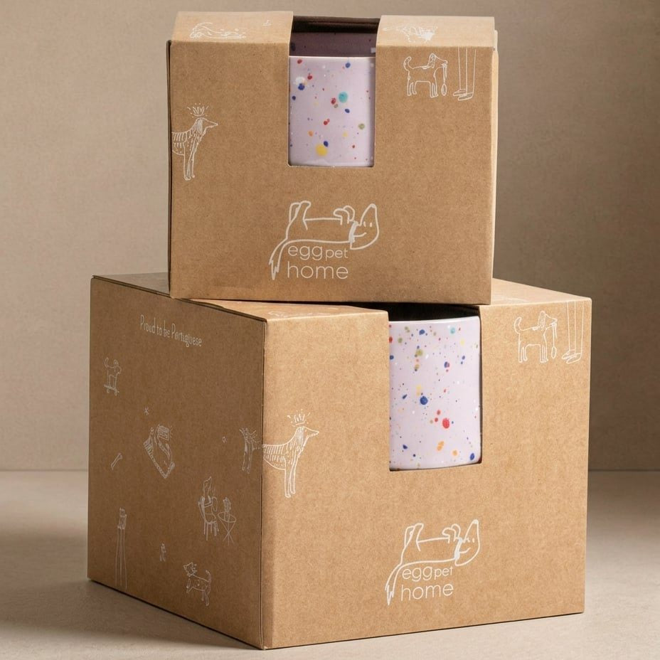 EGG BACK HOME Hundenapf New Party Flieder 2er-Set – Verpackungsansicht