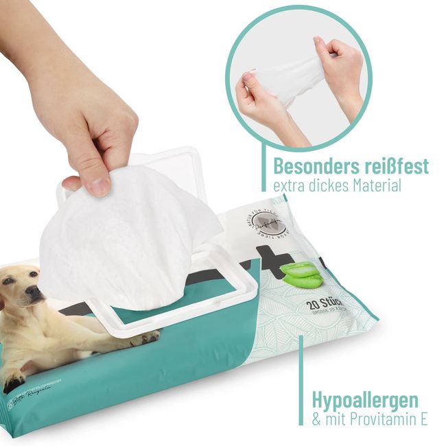 Feuchte Premium Pflegetücher 6 x 20Stk