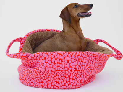 Hundebett Studio Nest Pink Lava