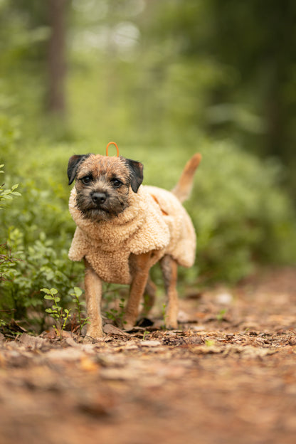 Hundewintermantel Sherpa Taupe