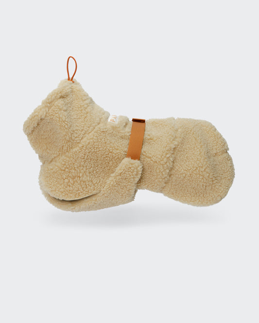 Hundewintermantel Sherpa Taupe