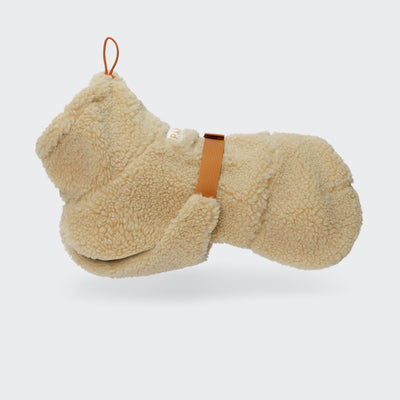 Hundewintermantel Sherpa Taupe