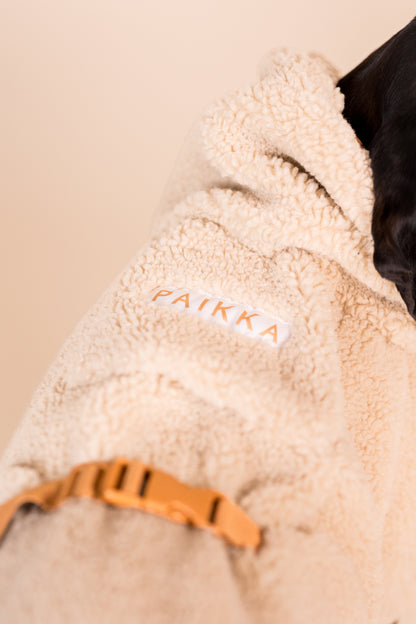 Hundewintermantel Sherpa Taupe