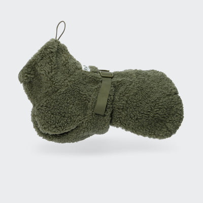 Hundewintermantel Sherpa Olive