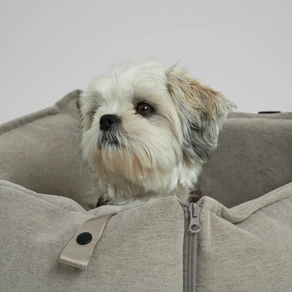 2-in-1 Hundeautositz und Reisebett Fenja Dune