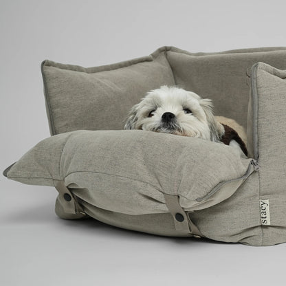 2-in-1 Hundeautositz und Reisebett Fenja Dune