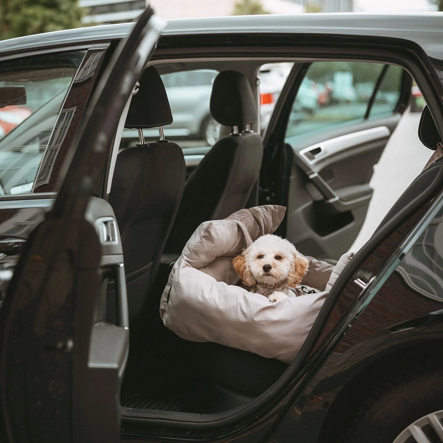 2-in-1 Autositz und Reisebett Seoul Greige