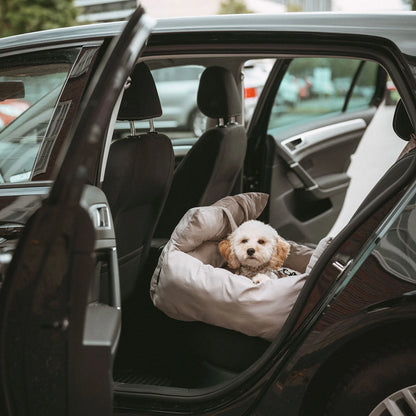 2-in-1 Autositz und Reisebett Seoul Greige