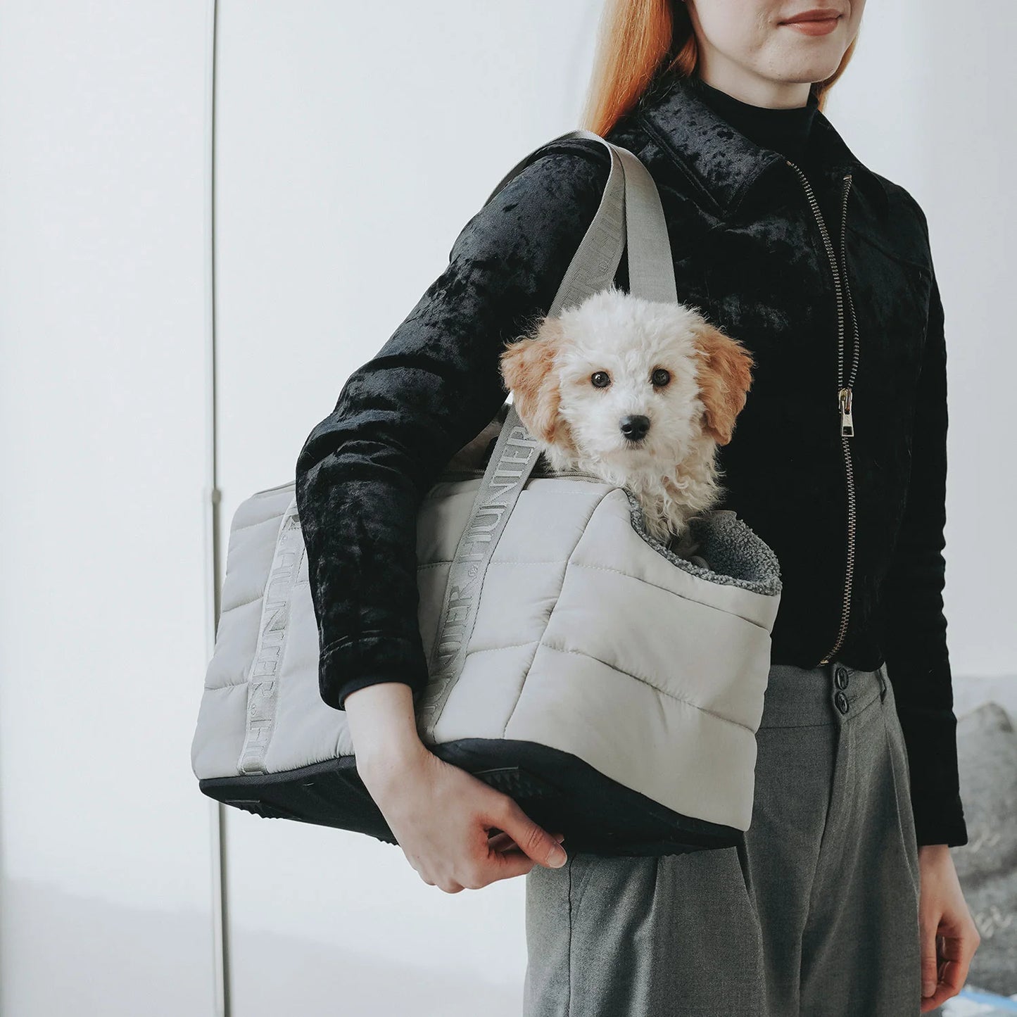 2-in-1 Hundetragetasche Seoul Greige