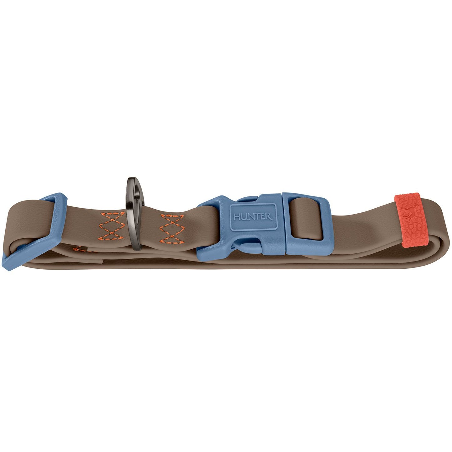 Halsung Havanna Taupe/Rauchblau
