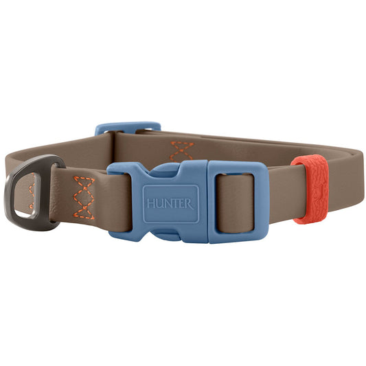 Halsung Havanna Taupe/Rauchblau