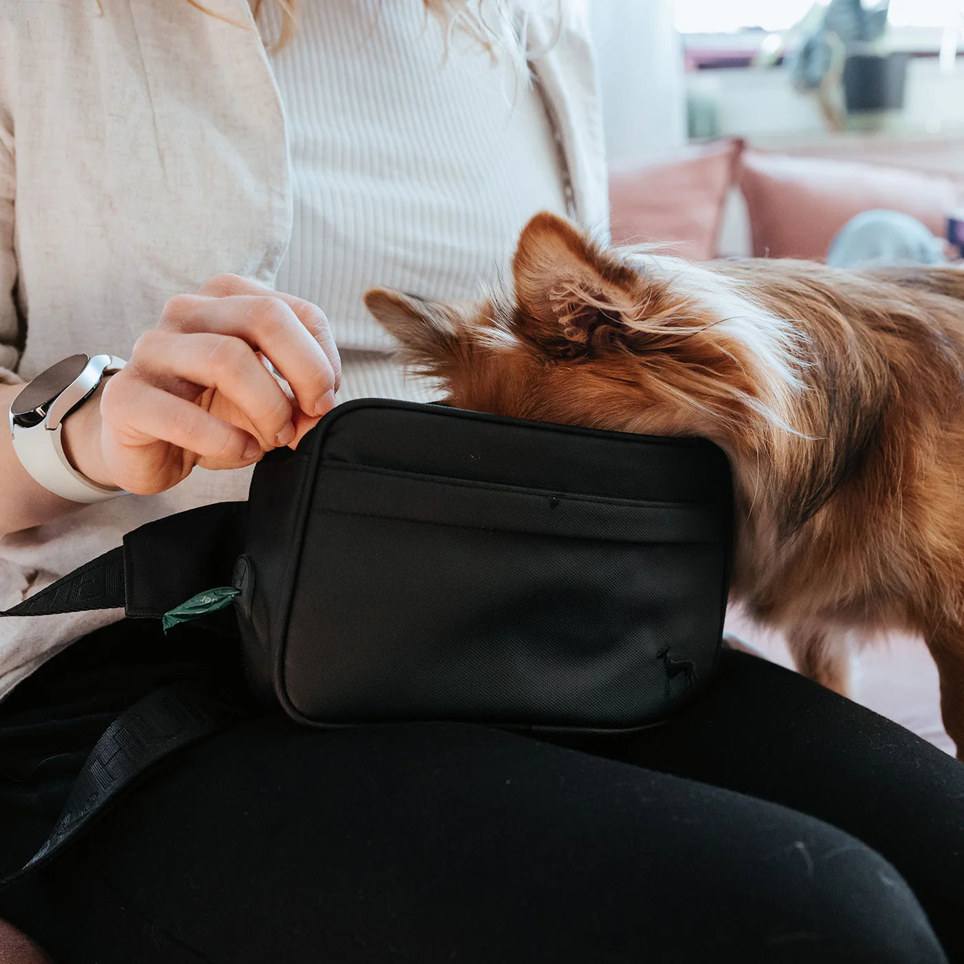 Crossbody-Tasche Seoul inkl. Decke Schwarz