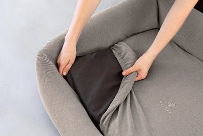 Hundebett Bezug 2er Set Taupe