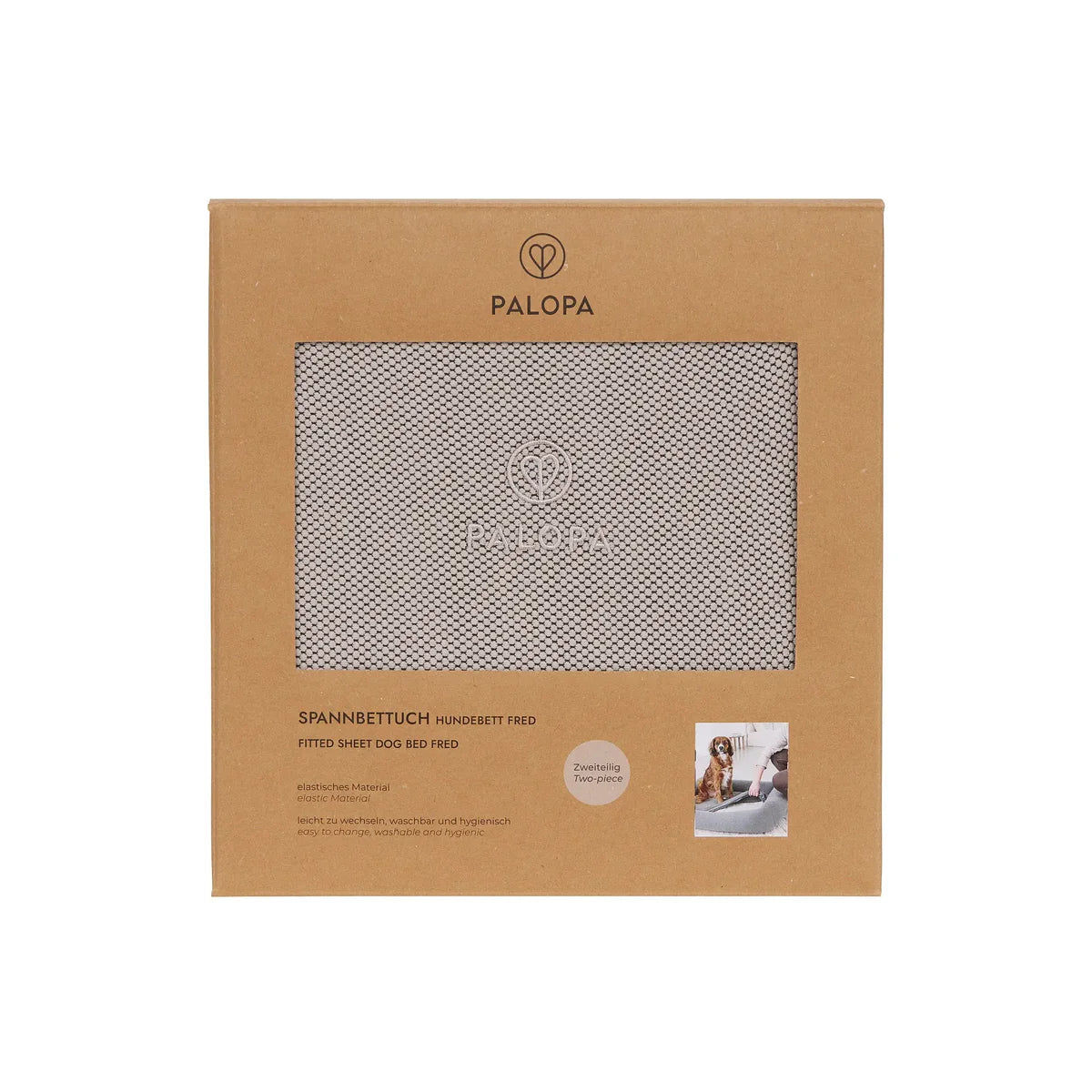 Hundebett Bezug 2er Set Taupe