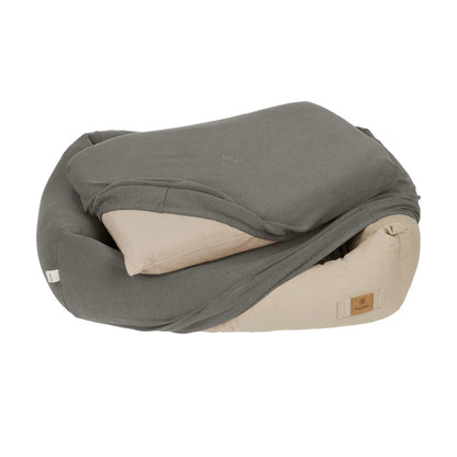 Hundebett Bezug 2er Set Anthrazit