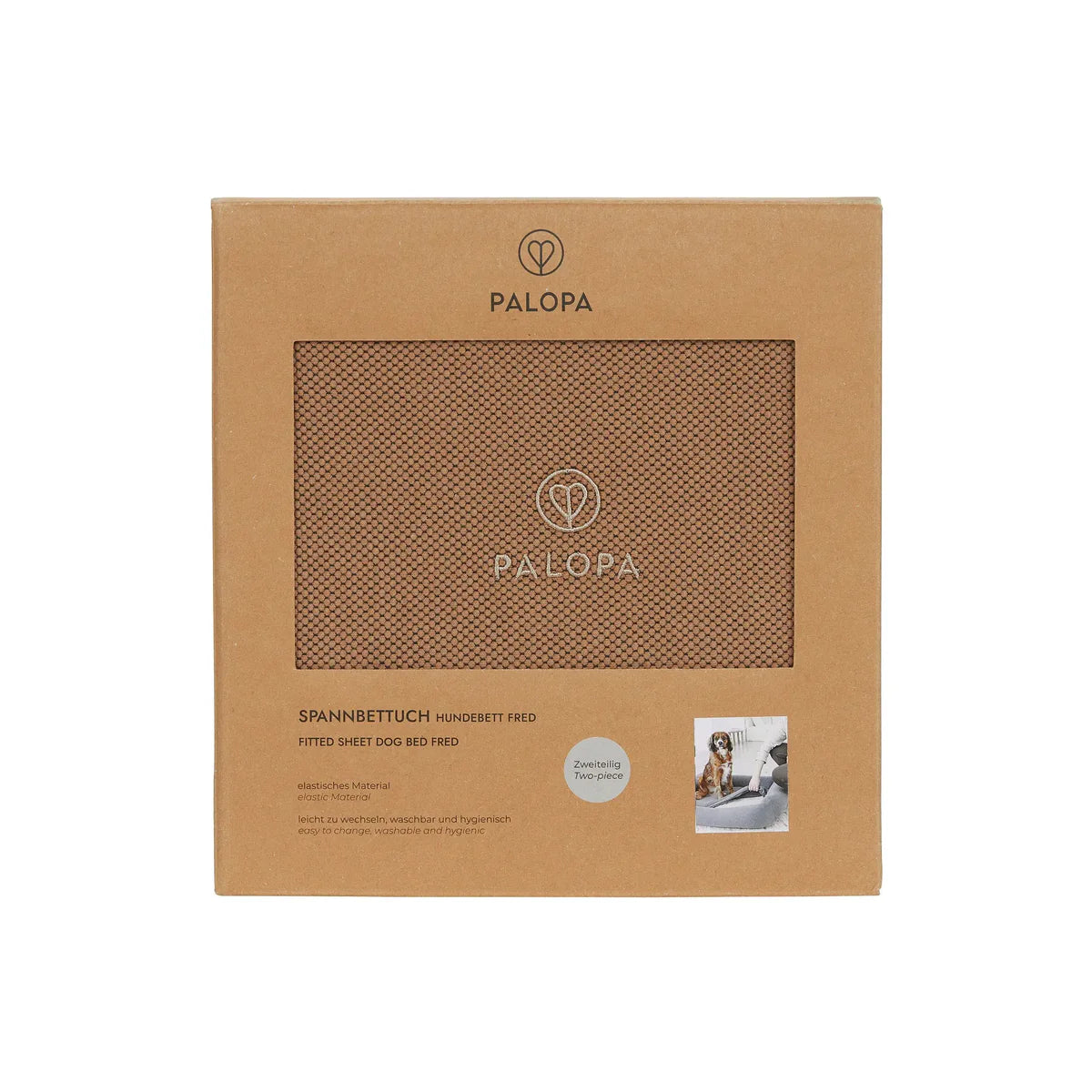 Hundebett Bezug 2er Set Mandel