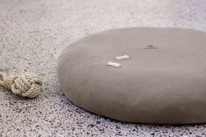 Hundebett Bezug Rund Taupe