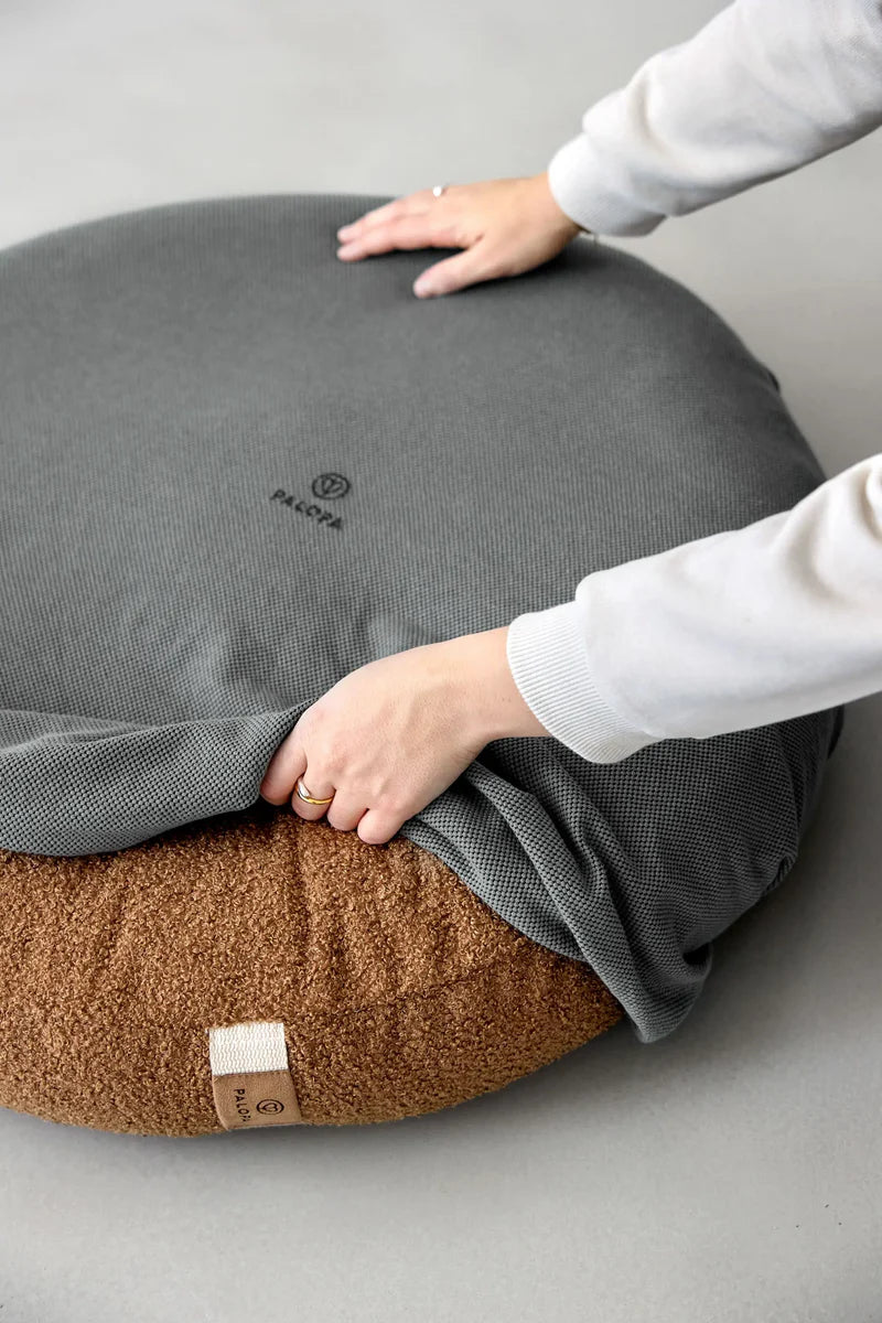 Hundebett Bezug Rund Anthrazit