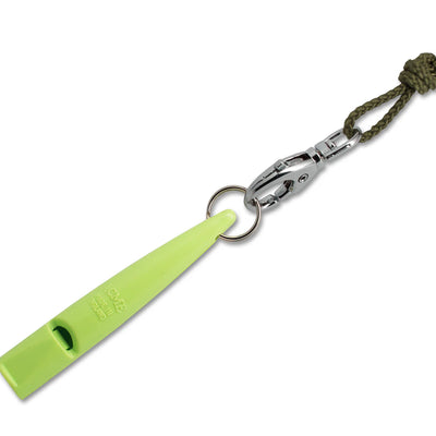 Hundepfeife Limette mit Pfeifenband