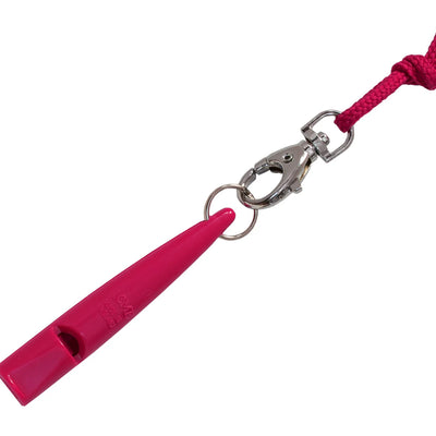Hundepfeife Pink mit Pfeifenband