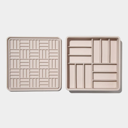3-in-1 Slow Feeder Parquet Sand