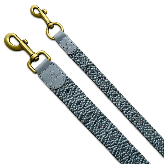Hundeleine 2m Anthrazit/Blau