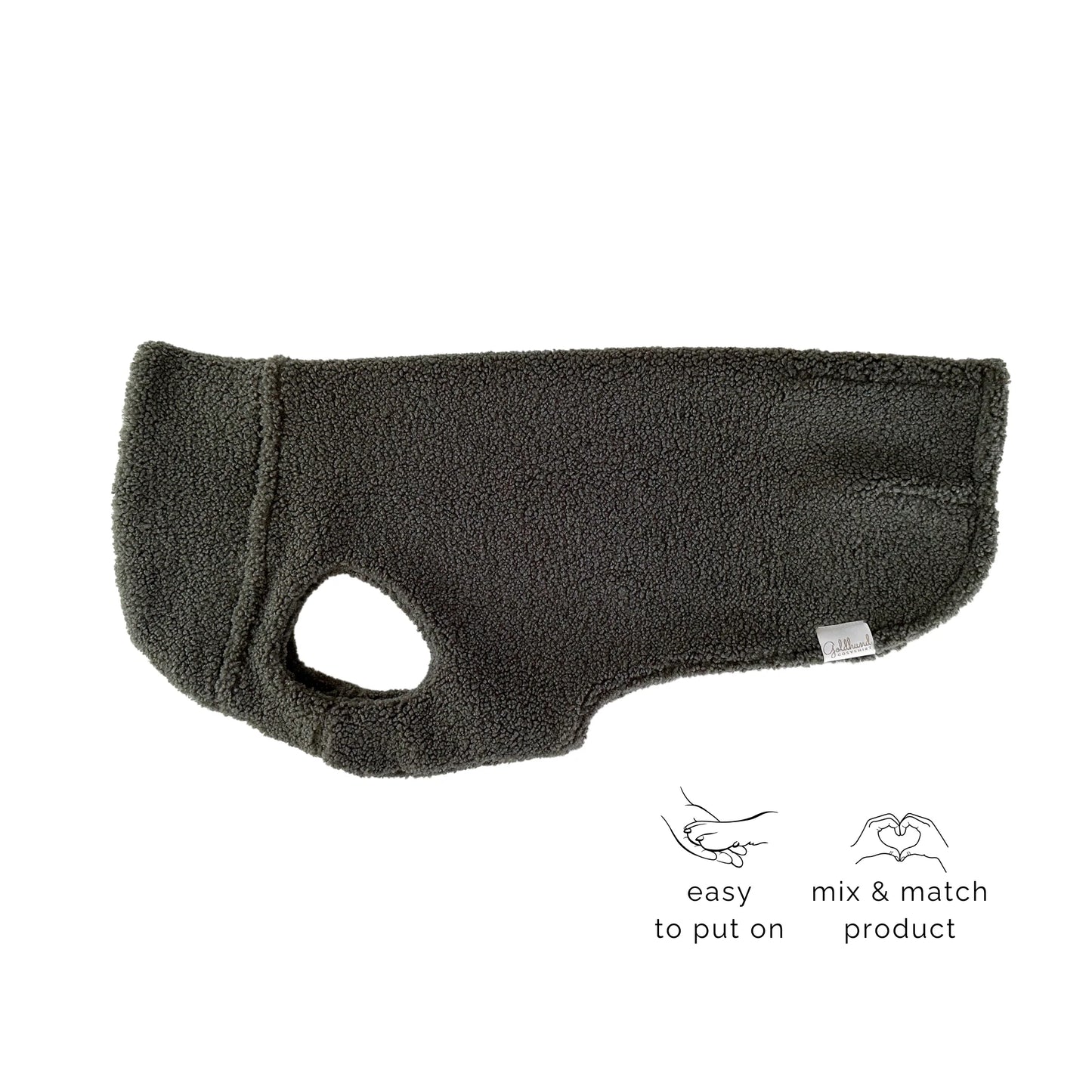 Hundepullover CosyShirt Stay Warm Teddy Moosgrün