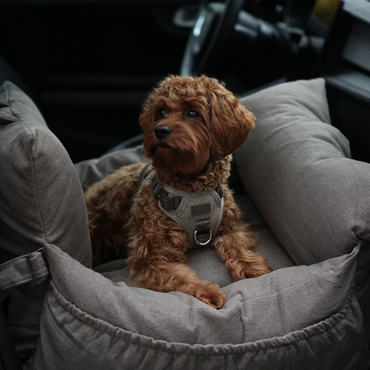 3-in-1 Hundeautositz und Reisebett Lara 2.0 Taupe