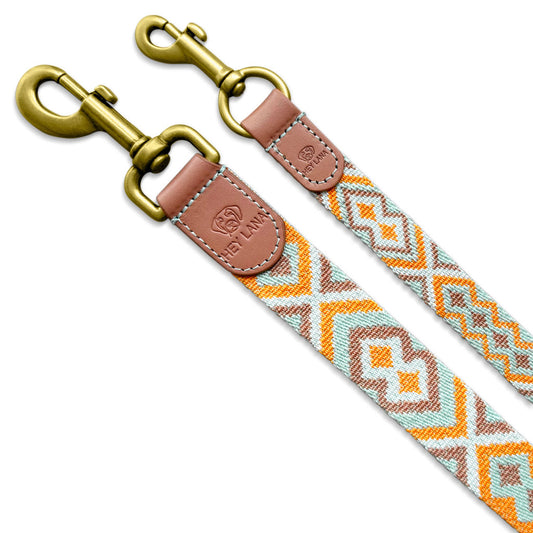 Hundeleine 2m Mint/Orange
