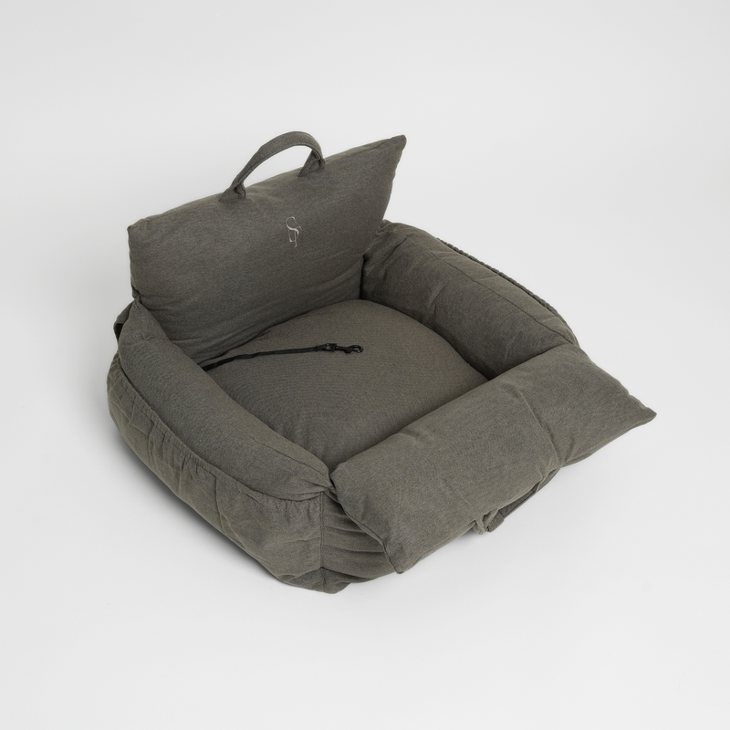 3-in-1 Hundeautositz und Reisebett Lara 2.0 Taupe