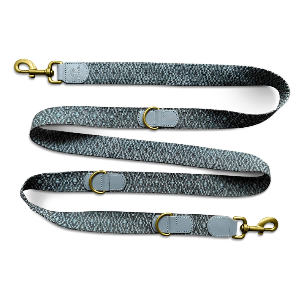 Hundeleine 2m Anthrazit/Blau