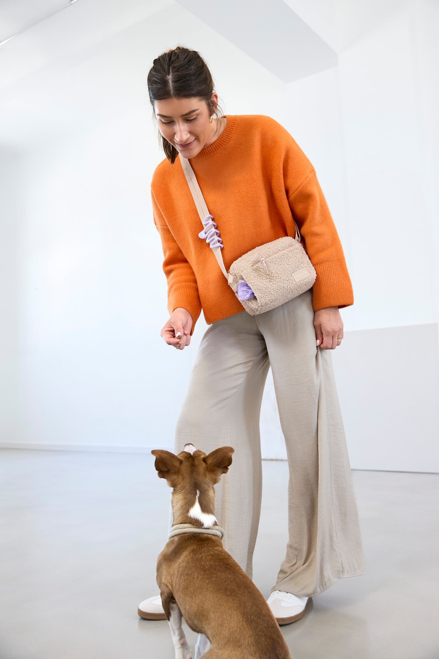 Leckerlitasche Noka Teddy-Fleece Beige Limited Edition