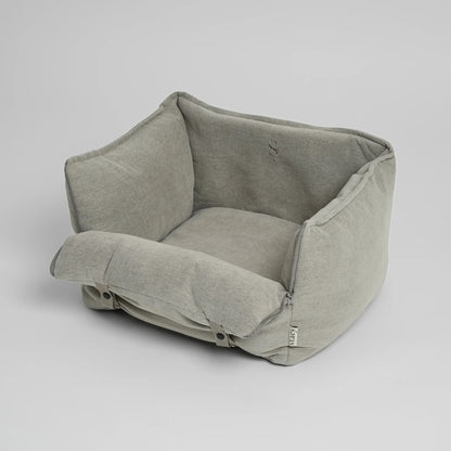 2-in-1 Hundeautositz und Reisebett Fenja Dune