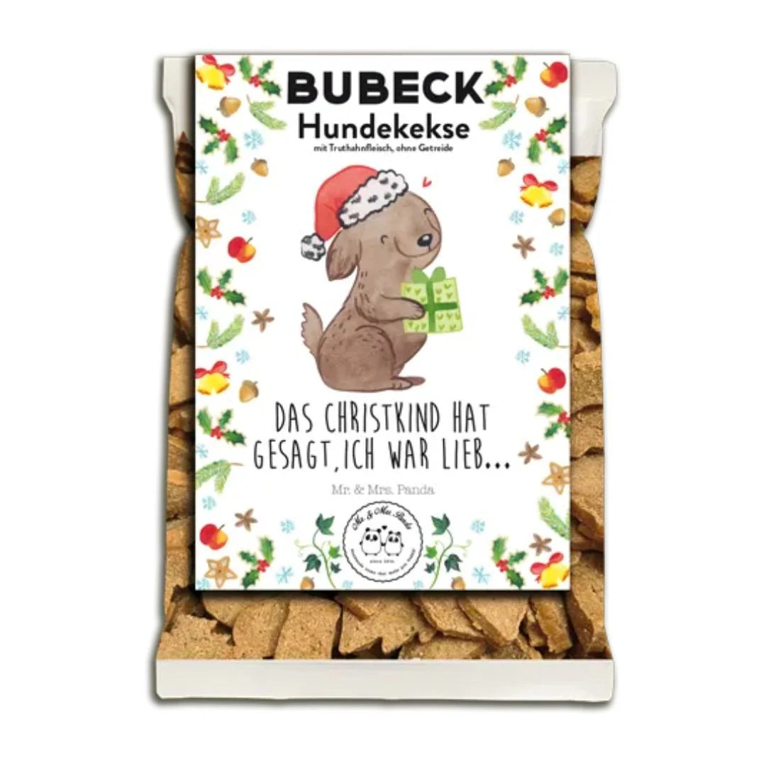 Weihnachtskekse Mr. & Mrs. Panda mit Truthahn