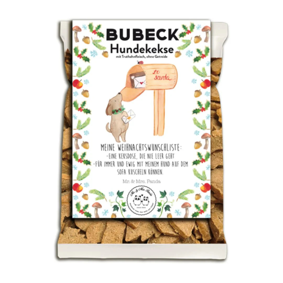Weihnachtskekse Mr. & Mrs. Panda mit Truthahn